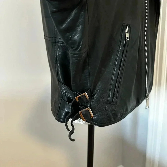 Vintage 90’s Hard Rock Cafe Leather Motorcycle Biker Jacket MIAMI. Sz: S. - Picture 3 of 16